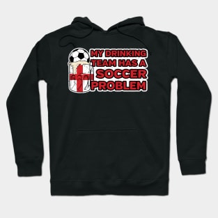 England Soccer Drinking Team Hoodie